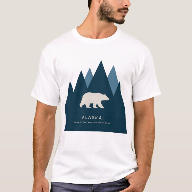 Alaska T - Shirt Camping Design Classic Art (Vorderseite)