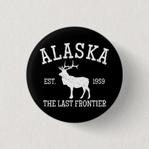 Alaska The Last Frontier Button