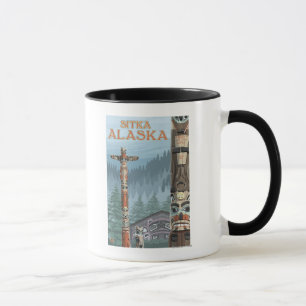 Alaska Totem Poles - Sitka, Alaska Tasse