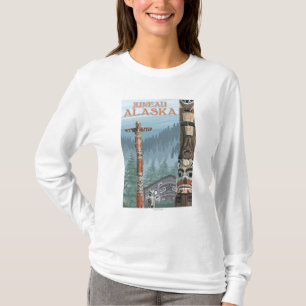 Alaska-Totempfähle - Juneau, Alaska T-Shirt