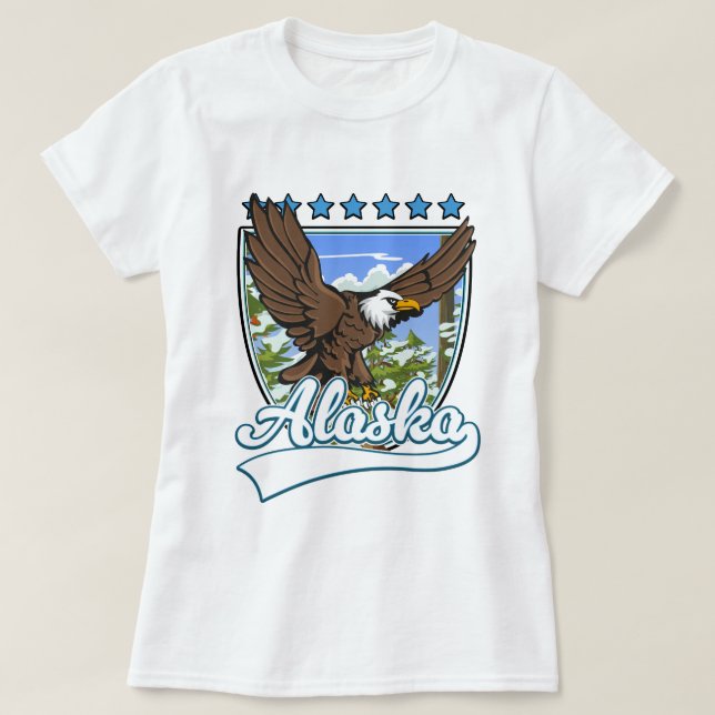 Alaska Travel Patch T-Shirt (Design vorne)