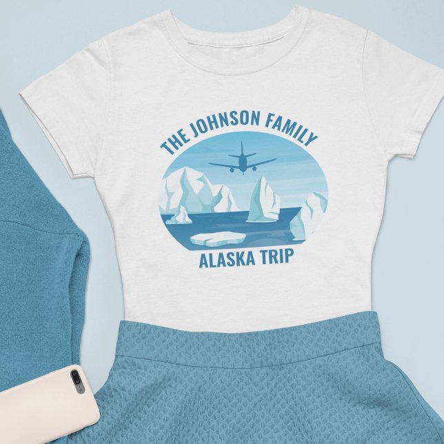 Alaska Trip Blue Glacier - Sonderanfertigungen für Tri-Blend Shirt (Von Creator hochgeladen)