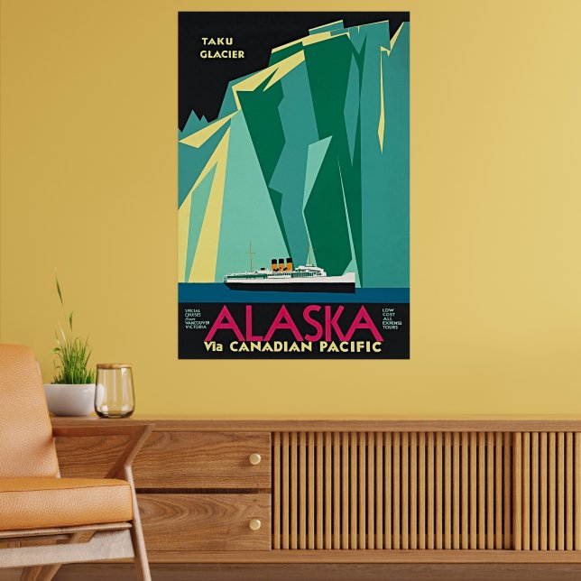 Alaska über den kanadischen Pazifik - Taku Glacier Poster (Wohnzimmer 2)