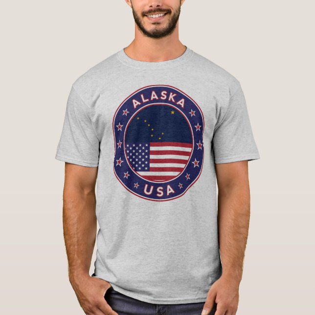 Alaska, USA Staaten, Alaska T - Shirt, Alaska Aufk T-Shirt (Vorderseite)
