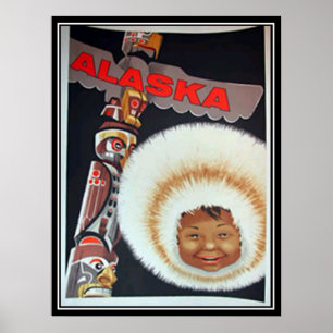 Alaska Vintag Print Poster
