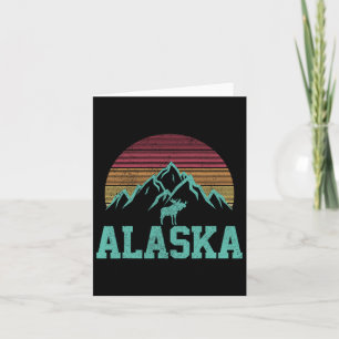 Alaska Vintage Elche Im Fünfspänner über den Gotth Karte