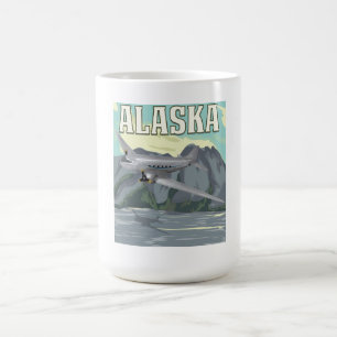 Alaska Vintage Reiseplakat Kaffeetasse