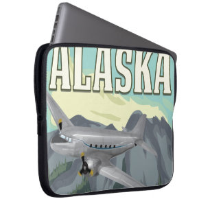 Alaska Vintage Travel Poster Laptopschutzhülle