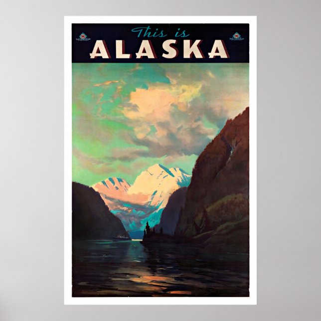 Alaska - Vintage Travel Posters Poster (Vorne)