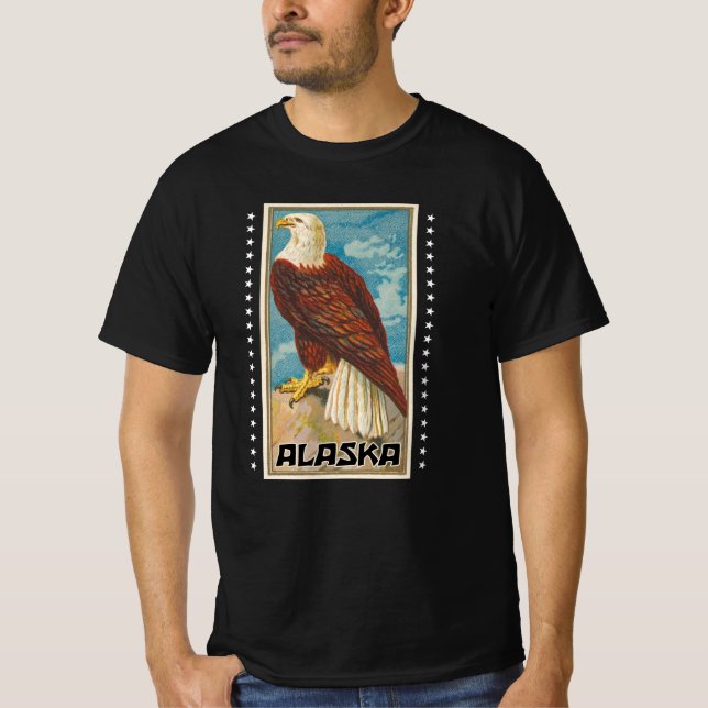 Alaska - Vintager Adler T-Shirt (Vorderseite)