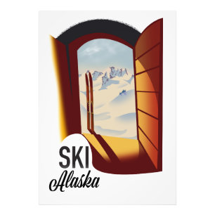Alaska Vintages Skipposter Fotodruck