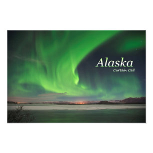 Alaska-Vorhang-Ruf Fotodruck