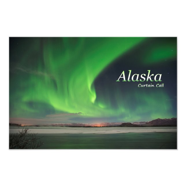 Alaska-Vorhang-Ruf Fotodruck (Vorne)