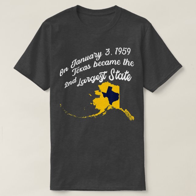 Alaska vs Texas Funny Alaska T-Shirt (Design vorne)