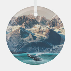 Alaska Walbeobachtung: Bootsausflug. Ornament Aus Glas