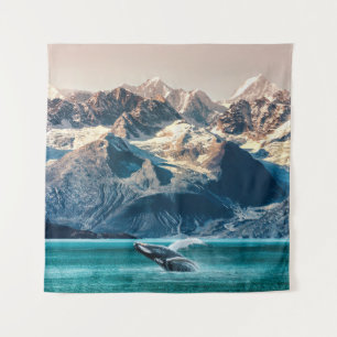 Alaska Walbeobachtung: Bootsausflug. Wandteppich