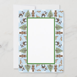 Alaska-Weihnachtskarte Einladung