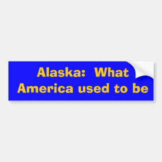 Alaska:  Welches Amerika verwendete, um zu sein Autoaufkleber