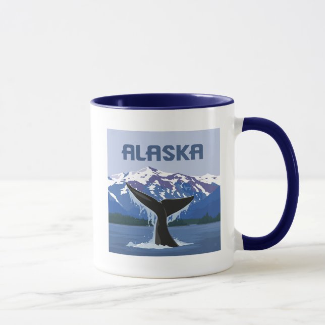 Alaska | Whale Tale Tasse (Rechts)