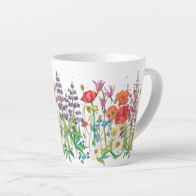 Alaska Wildblume Tasse (Rechte Ecke)