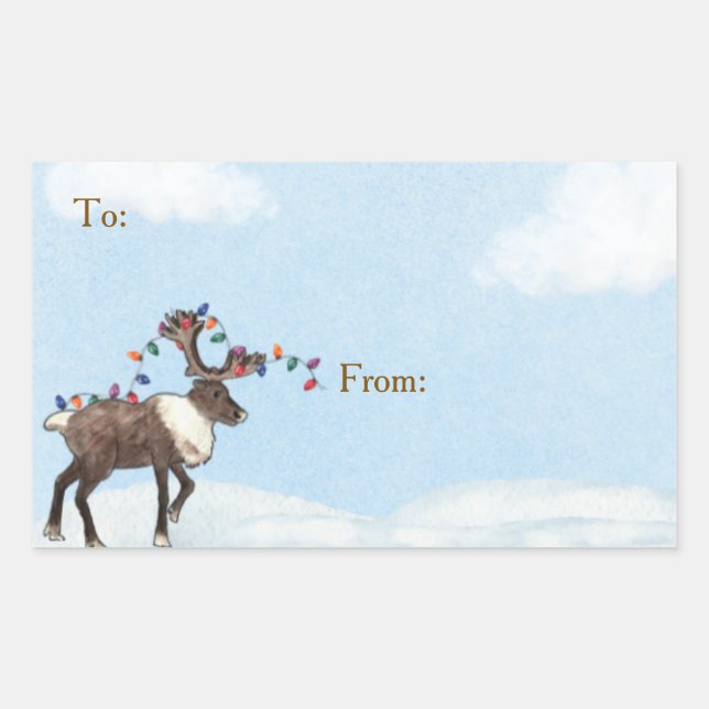 Alaska Wildlife Holiday Sticker (Vorderseite)