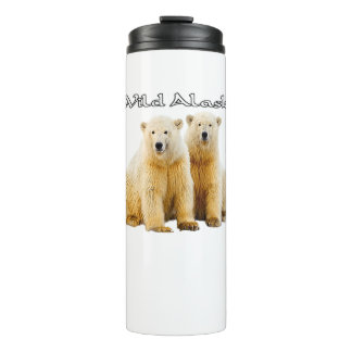 Alaska Wildlife Polar Bears Thermol Tumbler Thermosbecher