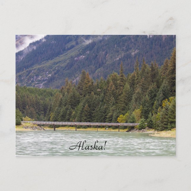 Alaska, Wildnis, Berge, Fluss, Postkarte (Vorderseite)