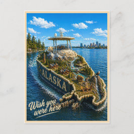 Alaska | Wünschte, du wärst hier | State-Serie Postkarte