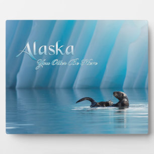 Alaska-you-Otter sind hier Fotoplatte