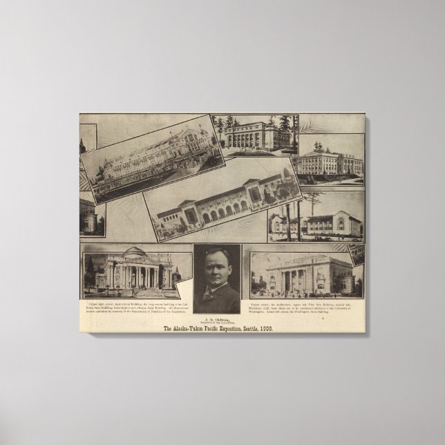 Alaska-Yukon Pacific Exposition, Seattle, 1909 Leinwanddruck (Vorderseite)