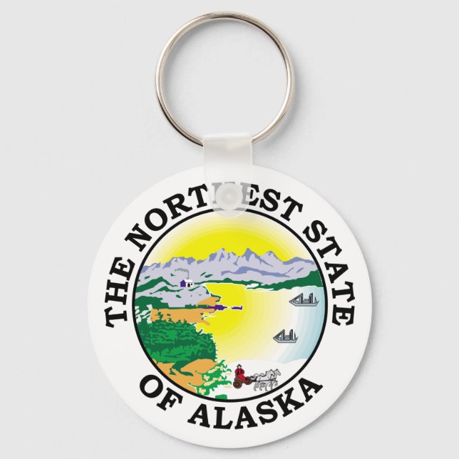 Alaska-Zeichen Schlüsselanhänger (Vorderseite)