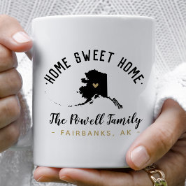 Alaska Zuhause Sweet Zuhause Family Monogram Tasse