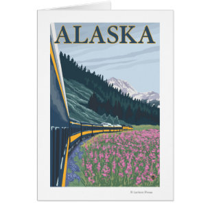 AlaskaBahn und Feuerweed Vintage Travel
