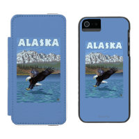 AlaskaBald Adler-Vintages Reise-Plakat