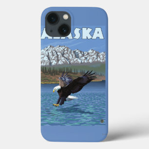 AlaskaBald Eagle Vintage Travel Poster Case-Mate iPhone Hülle