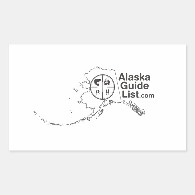 AlaskaGuideList Aufkleber (Vorderseite)