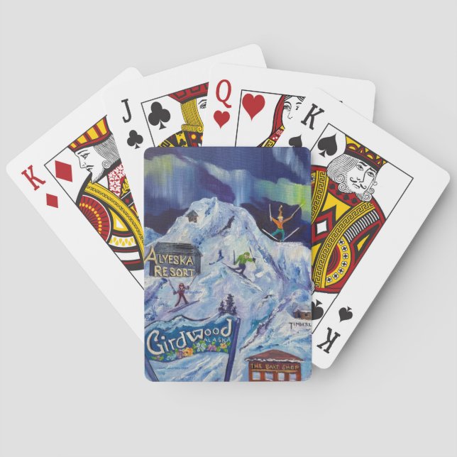 Alaskan Alyeska/Girdwood-Spielkarten Spielkarten (Rückseite)