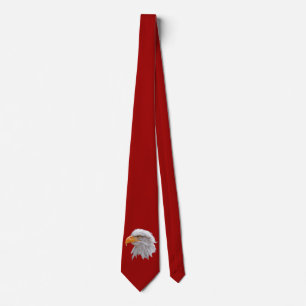 Alaskan Bald Adler Krawatte Doppelseitig (rot)