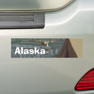 Alaskan Bush Flugzeug Lake Camping Tent Autoaufkleber