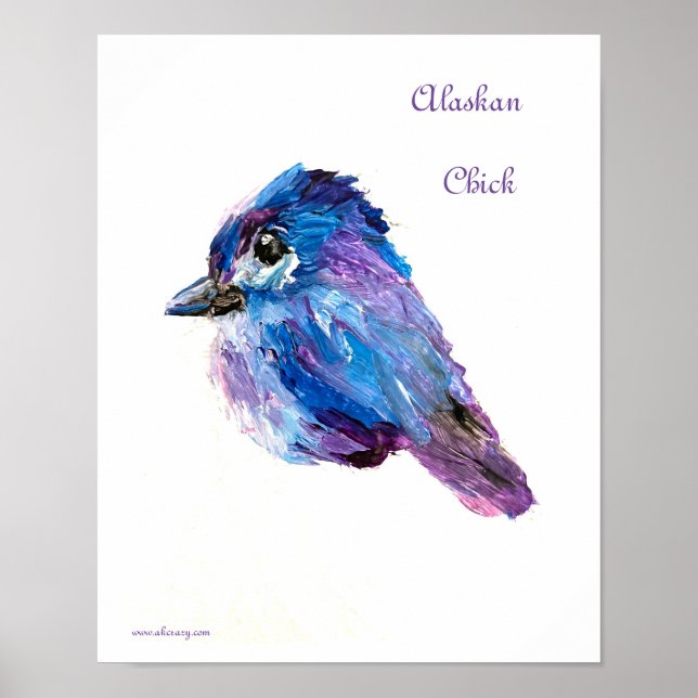 Alaskan Chick Poster auf Value matt (Vorne)