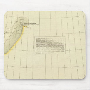 Alaskan Coast Map Mousepad