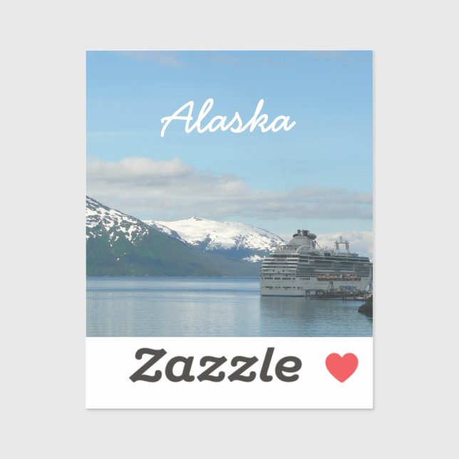 Alaskan Cruise Vacation Travel Fotografie Aufkleber (Blatt)