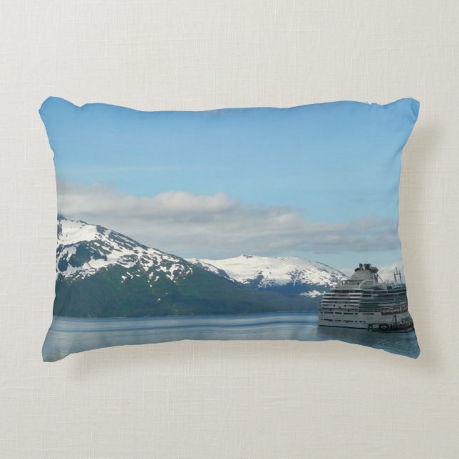 Alaskan Cruise Vacation Travel Fotografie Dekokissen (Vorderseite)