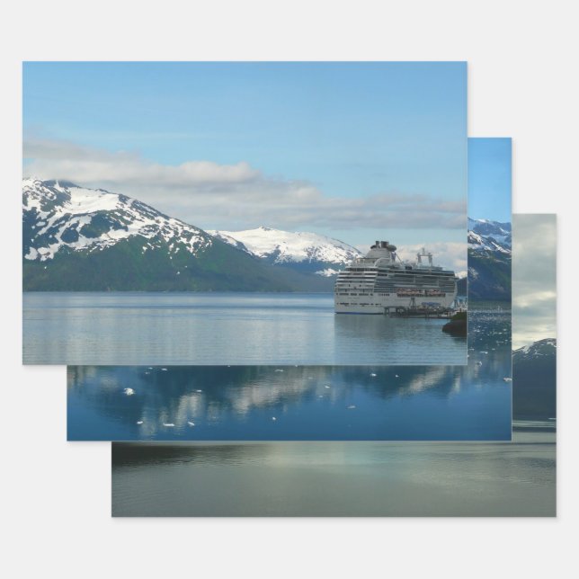 Alaskan Cruise Vacation Travel Fotografie Geschenkpapier Set (Set)