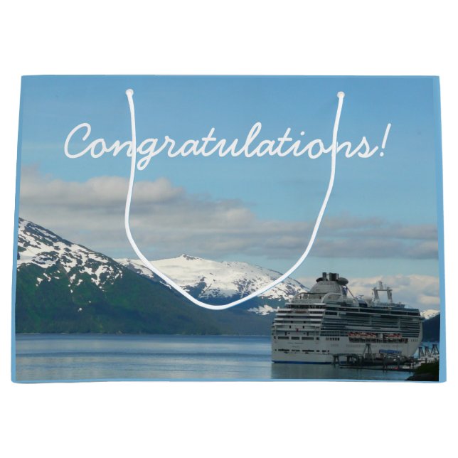 Alaskan Cruise Vacation Travel Fotografie Große Geschenktüte (Vorderseite)
