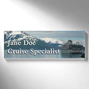 Alaskan Cruise Vacation Travel Fotografie Namenschild