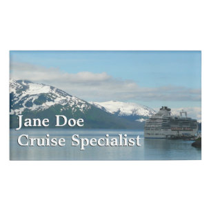 Alaskan Cruise Vacation Travel Fotografie Namenschild