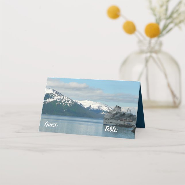 Alaskan Cruise Vacation Travel Fotografie Platzkarte (Vorderseite)