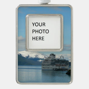 Alaskan Cruise Vacation Travel Fotografie Rahmen-Ornament Silber