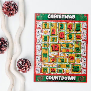 Alaskan Dog Countdown Weihnachts-Adventskalender